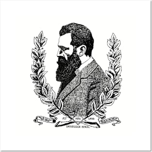 The Father of Zionism - Theodor Herzl circa 1913 - Zionism Posters and Art